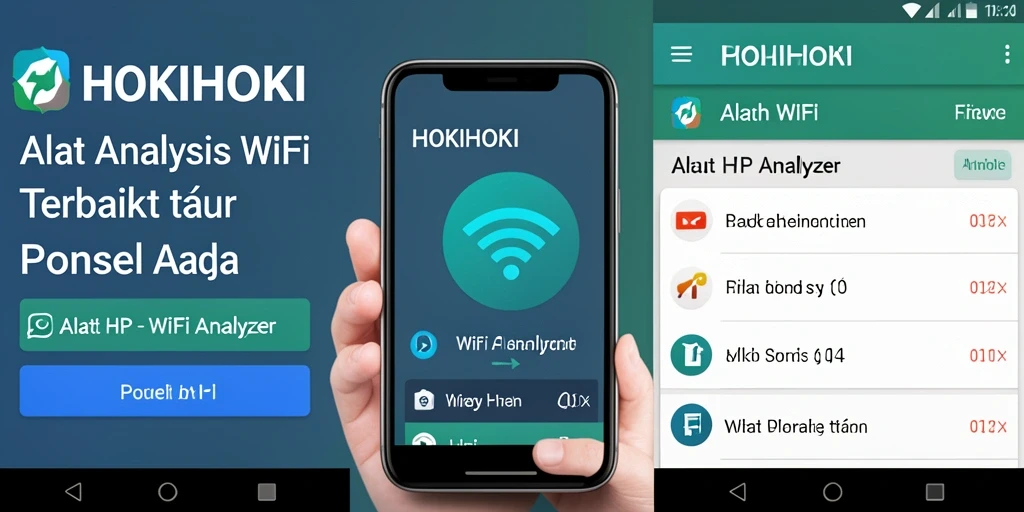 Antarmuka utama HOKIHOKI menampilkan analisis WiFi yang komprehensif.
