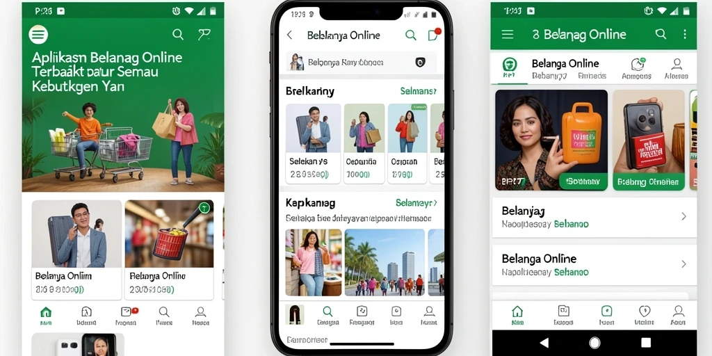 Tampilan antarmuka aplikasi PP7 untuk Belanja Online yang sederhana dan efektif.