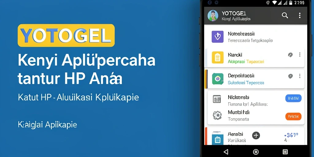 Screenshot utama YOTOGEL menampilkan antarmuka penguncian aplikasi yang sederhana.